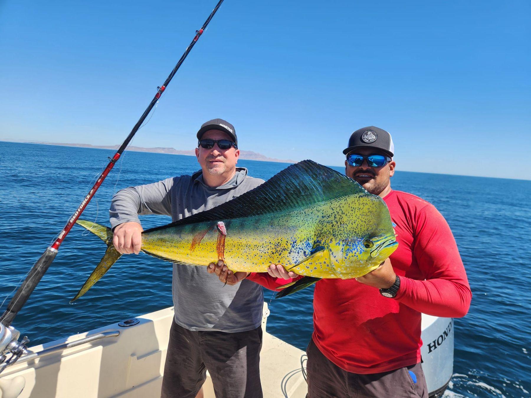 Two anglers on board in La Paz